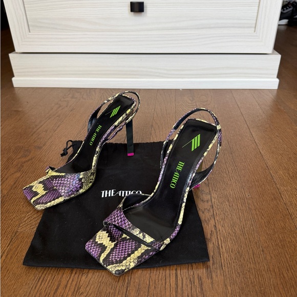 THE ATTICO Ginger Python Sandals - Picture 10 of 11